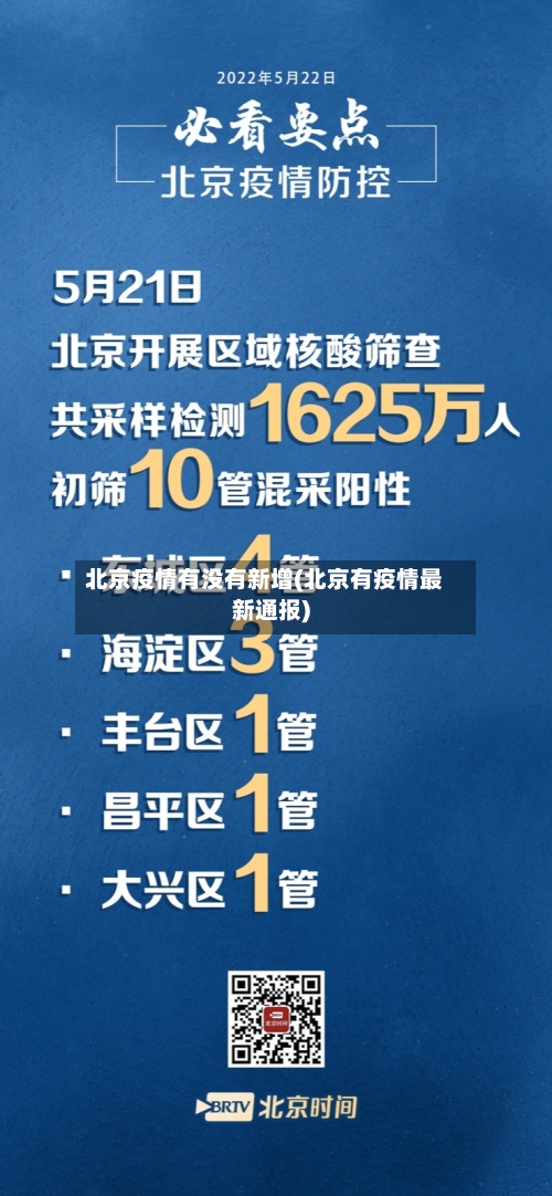 北京疫情有没有新增(北京有疫情最新通报)