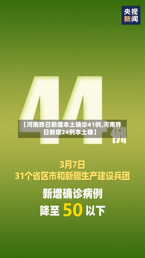 【河南昨日新增本土确诊41例,河南昨日新增24例本土确】