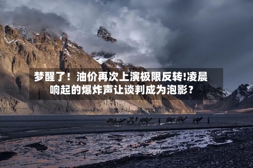 梦醒了！油价再次上演极限反转!凌晨响起的爆炸声让谈判成为泡影？