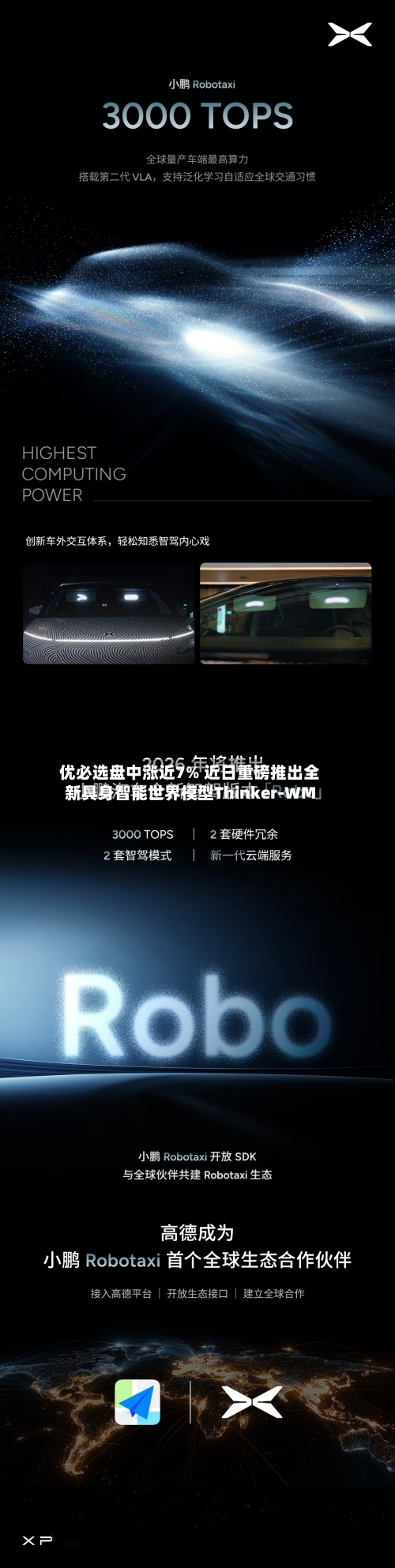 优必选盘中涨近7% 近日重磅推出全新具身智能世界模型Thinker-WM