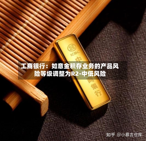 工商银行：如意金积存业务的产品风险等级调整为R2-中低风险