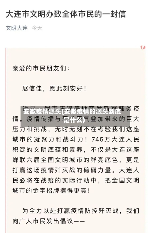 安徽疫情源头(安徽疫情的源头到底是什么)