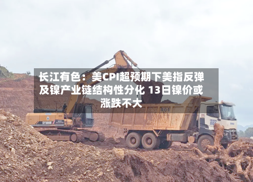 长江有色：美CPI超预期下美指反弹及镍产业链结构性分化 13日镍价或涨跌不大