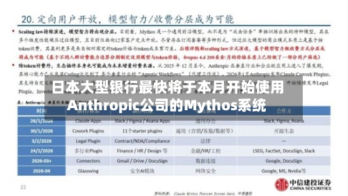 日本大型银行最快将于本月开始使用Anthropic公司的Mythos系统-第1张图片