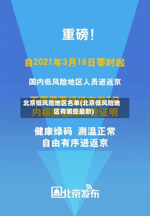 北京低风险地区名单(北京低风险地区有哪些最新)